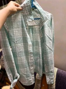 Mint Green Plaid Button Down