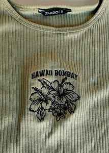 Zudio Cute Hawaii Bombay crop top