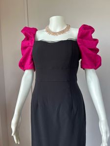 Black Slit Bodycon Dress