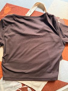 Color Block Crop Top