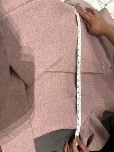 Madame Winter Elegant Mauve Trench Coat