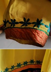 Yellow Embroidered Kurta