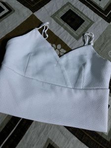 White Crop Top