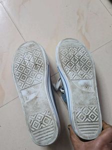 Casual Blue Canvas Shoes