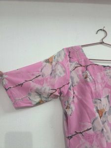 Mirror Handwork Pink Kurta💕