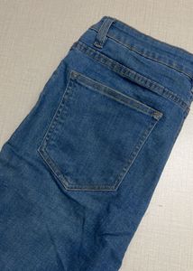 Blue Ripped Skinny Fit Jean