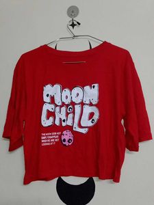Red Crop Tshirt