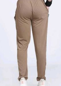 Hot Line Solid Brown Men Track Pants
