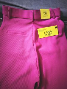 Dark Pink Colour Cotrise Pant