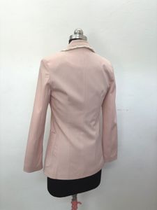 Pink Blazer with White Trim