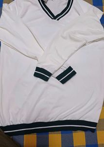 Brand New White Colour Korean Sweatshirt