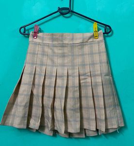 Pleated Mini Skirt