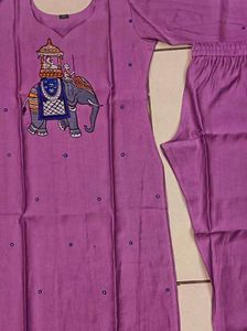 Elegant Purple Kurta Set