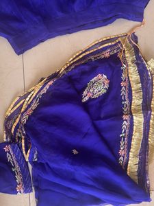 Blue Embroidered Lehenga Choli best For Navratri