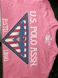 U.S. Polo Assn. Pink Tee