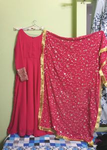New/Unused Embroiderd Gown With Heavy Dupatta