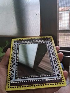Hand Crafted Astatic Mirror With Mandela Art