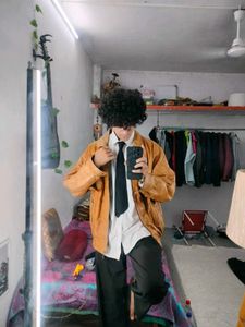 brown leather jacket pure