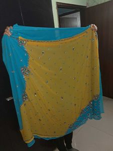 Heavy Work Saree Lengha Style 2 Colour
