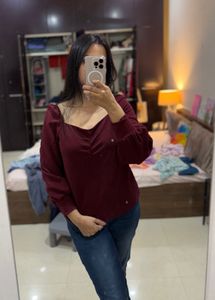Maroon Top - M size