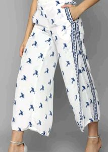 ALLEN SOLLY WOMEN PRINTED FLAIRED TROUSER PARALLEL