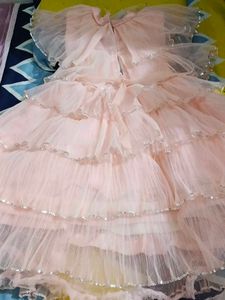 Pink Ruffle Tulle Dress