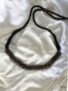 Oxidised Silver Choker Necklace From Branca