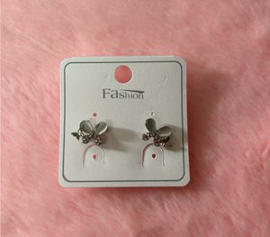 Silver Butterfly Stud