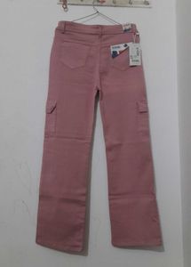 Pink straight Cargos