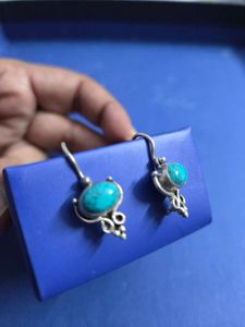 Turquoise Silver Earrings