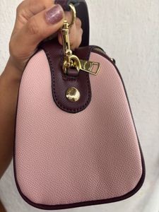 Coach Speedy Medium - Blush Pink &amp; Burgundy