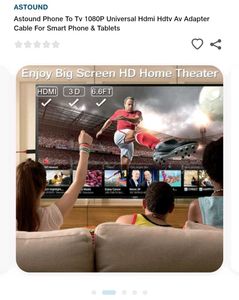 Astound Iphone - Tv 1080P Universal Hdmi Cable