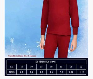 Lux Cottwool Neck Kids Thermal Tops - Set