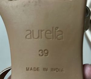 Aurelia Rose Gold Strappy Sandals
