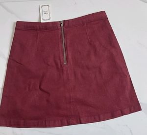 Maroon Skirt