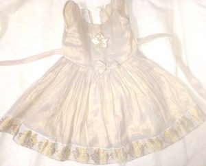 Cream Golden Baby Dress