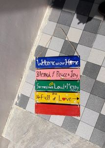 Hanging.. home Decore.. welcome 5 rows