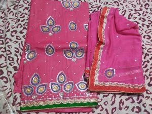 Pink Dress Material