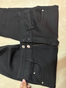 High-waist Bootcut Jeans