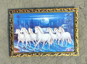 SEVEN HORSE BEAUTIFUL PAINTING