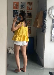 Yellow Sleeveless Top