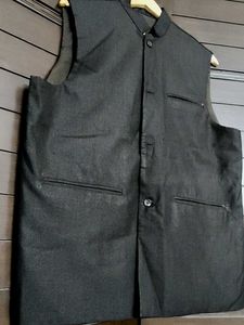 Men Sleeveless Brown Waistcoat