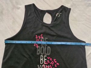 Black Sleeveless Top 12-13y