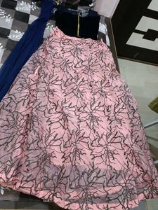 Price Drop 💧Navy Blue And Pink Lehenga Choli