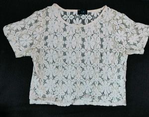 Floral Lace crochet Crop Top