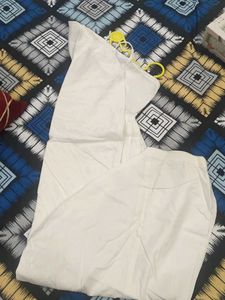 White Cotton Dhoti Pant