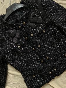 ✨cropped tweed classy blazer✨