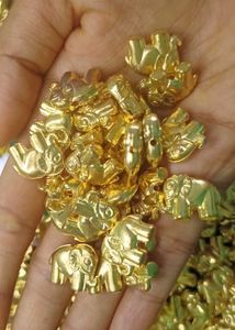 Gold elephant Beads