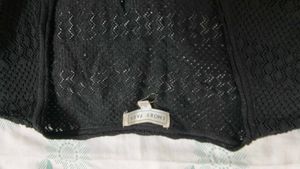 Black Knit Tie-Front Cardigan