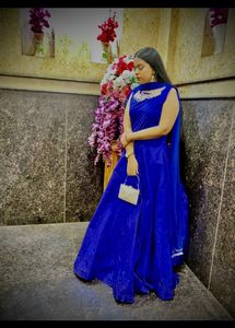 ROYAL BLUE ETHNIC GOWN